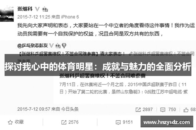 探讨我心中的体育明星：成就与魅力的全面分析